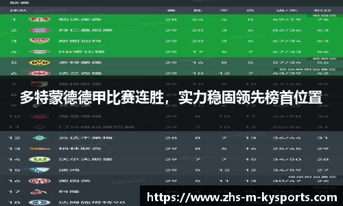 多特蒙德德甲比赛连胜,实力稳固领先榜首位置