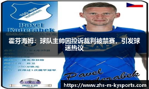 霍芬海姆：球队主帅因控诉裁判被禁赛，引发球迷热议